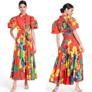 Christopher John Rogers Floral Puff Sleeve NWT
